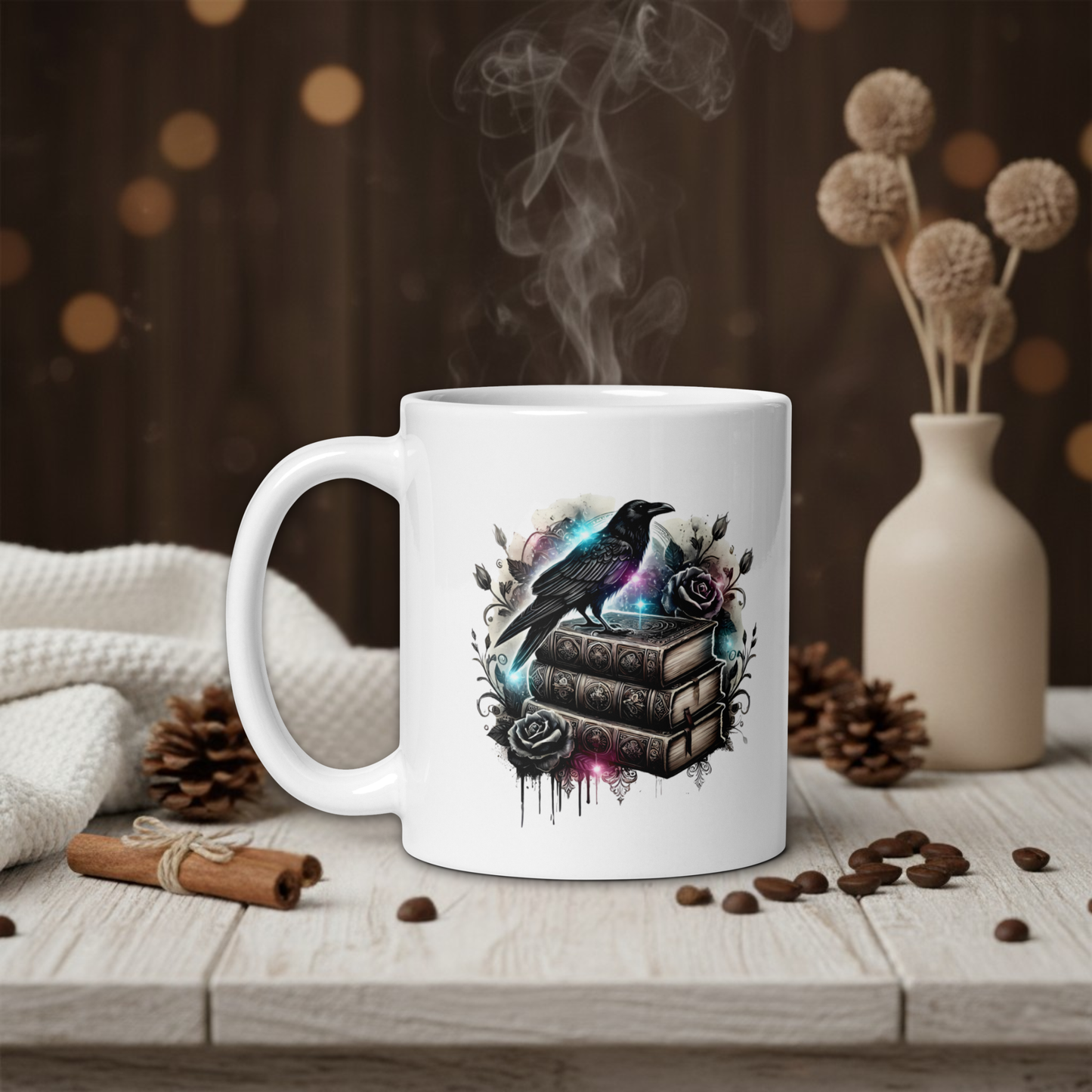 Dark Academia Raven Mug