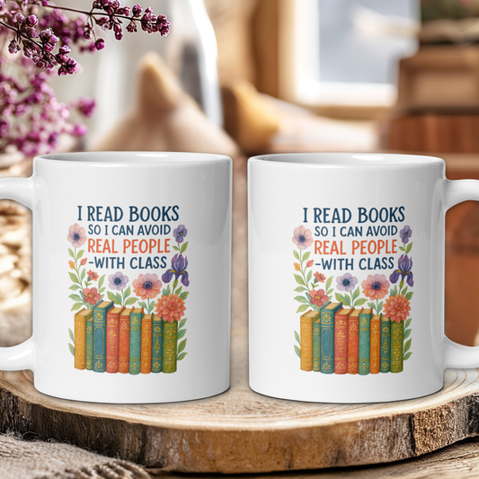 I read so I can avoid real people with class