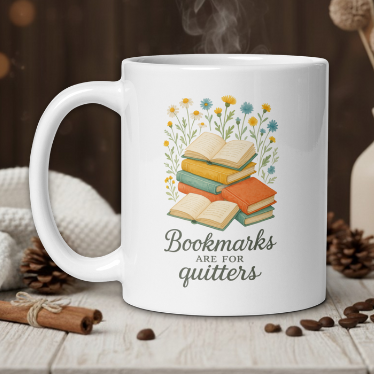 Bookmarks are for quitters design 1