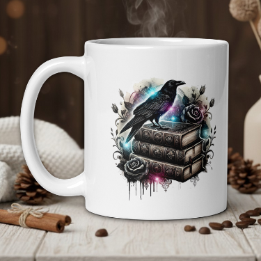 Dark Academia Raven Mug