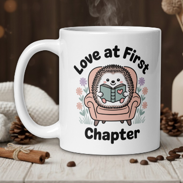 Love at first chapter Kawaii mug