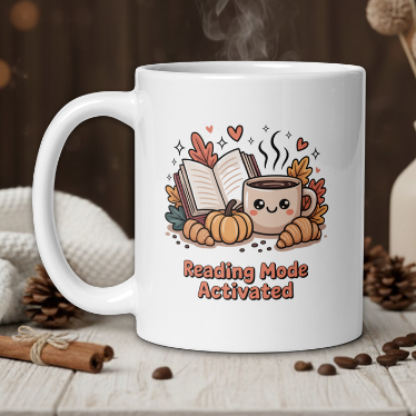 "Reading mode activated" Kawaii style