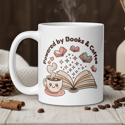 Powered by Books & Coffee - Kawaii Style