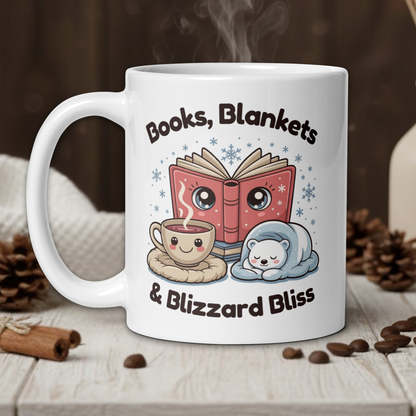 "Books, blankets & Blizzard Bliss" Kawaii Style