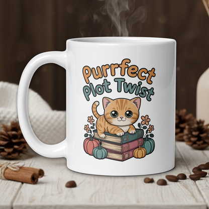 "Purrfect plot twist" kawaii