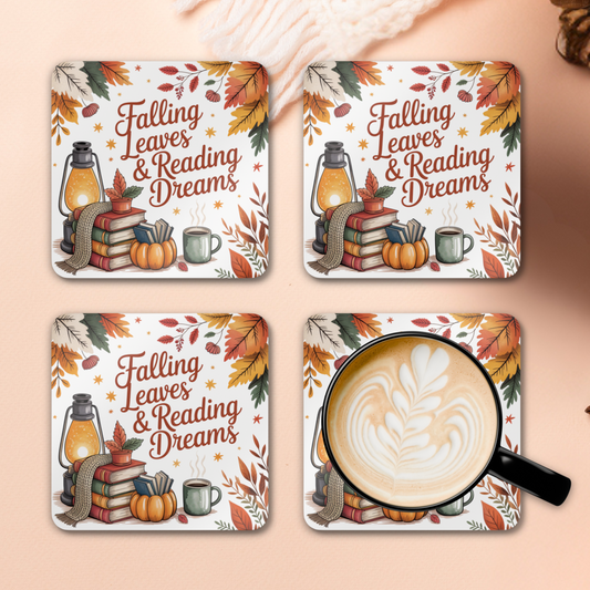 Coaster Set - Falling Leaves & Reading Dreams