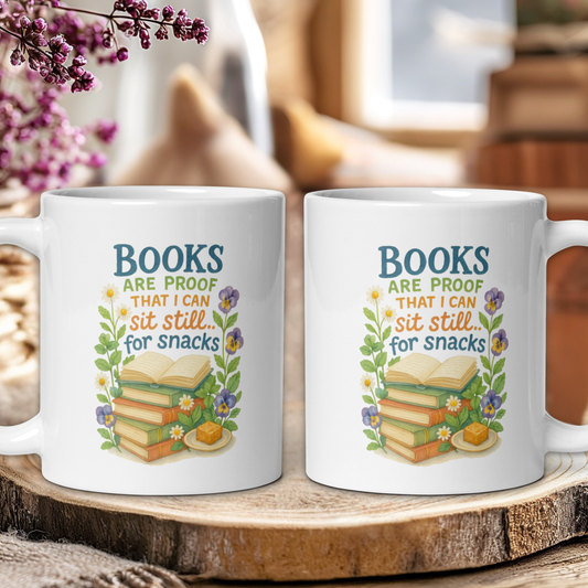 Books are proof that I can sit still, for snacks