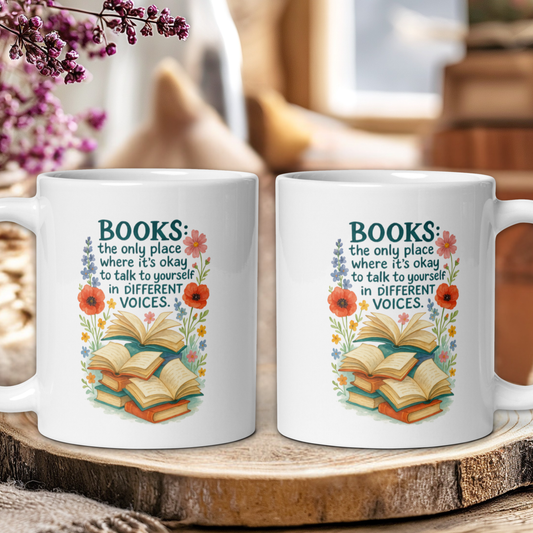 Books: where it's oke to talk to yourself...