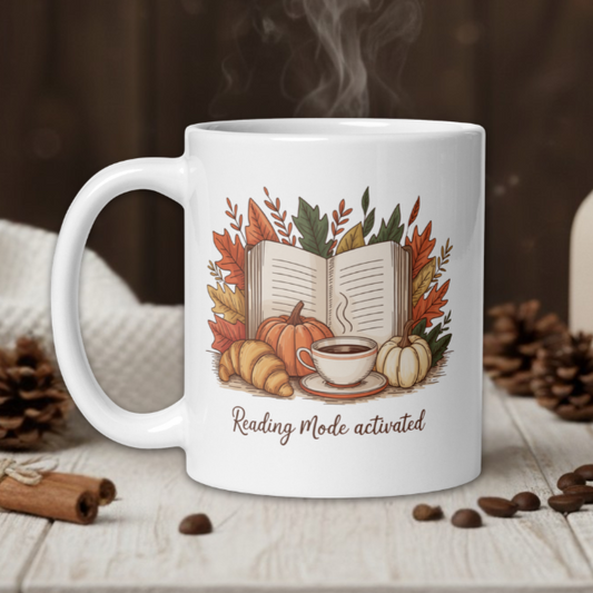 "Reading mode activated" cottagecore style